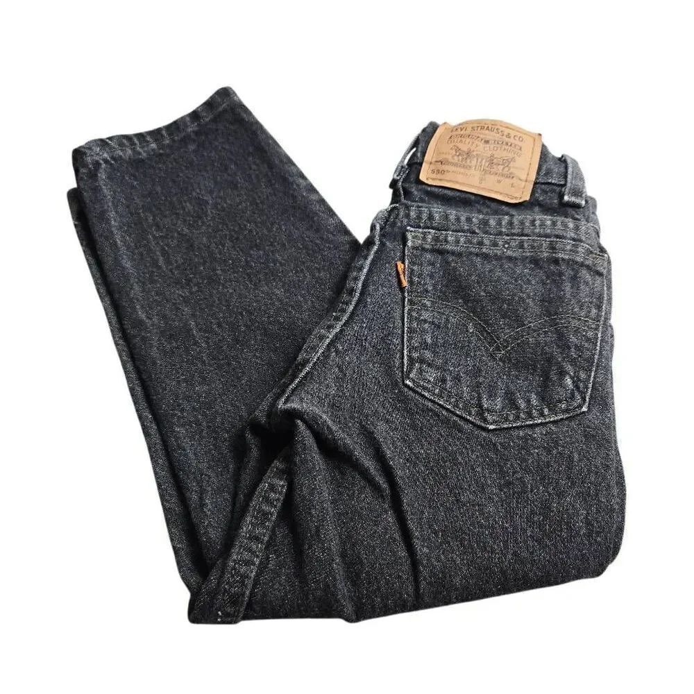 Levi's 550 black jeans 6